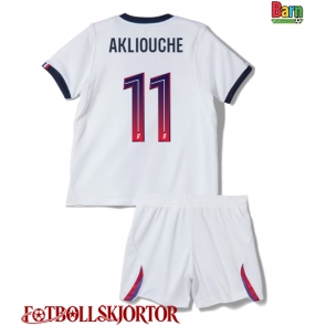 Paris Saint-Germain Maghnes Akliouche #11 Borta Kläder Barn 2026-27 Kortärmad (+ Korta byxor)